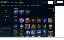 Conta de LOL barata,217 skins,Diamante 3,icones exclusivos