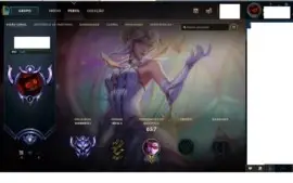 Conta de LOL barata,217 skins,Diamante 3,icones exclusivos