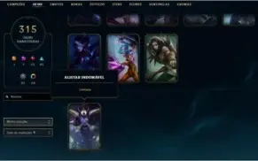 conta lol com todos os champs e skins raras