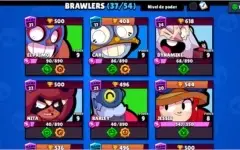 Brawl Stars com Lendária + Clash Royale com 16 lendárias