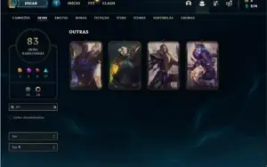 Conta Platina 4 com 94 Champs e 83 Skins + 4 Vitoriosas