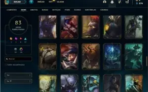 Conta Platina 4 com 94 Champs e 83 Skins + 4 Vitoriosas