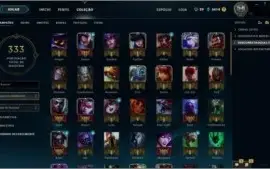 Conta Prata IV + Borda Gold + 92 Campeões + 20 Skin