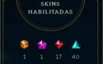 Conta-LOL todos os champ-147 skins Unranked