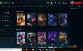 CONTA DE LOL Prata, 122 Skins ( 3 Ultimate + 1 Mistica)