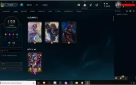 CONTA DE LOL Prata, 122 Skins ( 3 Ultimate + 1 Mistica)