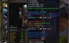 CONTA WOW CLASSIC shaman enhancement FULL BIS COM ITENS ROXO