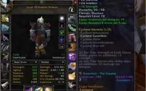 CONTA WOW CLASSIC shaman enhancement FULL BIS COM ITENS ROXO