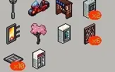 Pack Habitat Rua Japonesa do Leitão - Habbo