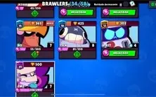 Conta Brawl stars 9803 troféus com 34 brawlers