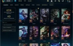 Conta platina 2 com TODOS os champs e 146 skins