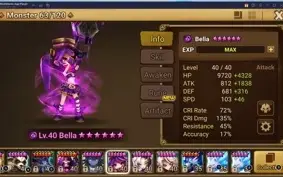 Conta Summoners Wars 3 LD Nat 5 Mid-game
