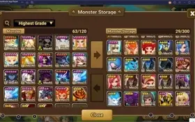 Conta Summoners Wars 3 LD Nat 5 Mid-game