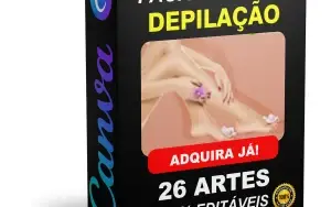 Pack Canva Depilação Vol 1 - 26 Artes Editáveis