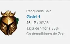 Conta Gold 1 (80% win rate).