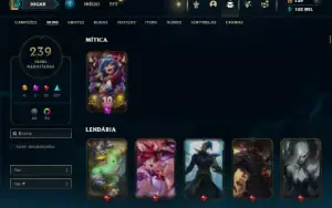 Ferro 4 com TODOS os champs e 239 Skins ( Mais de 50 Jogos )
