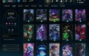 Ferro 4 com TODOS os champs e 239 Skins ( Mais de 50 Jogos )