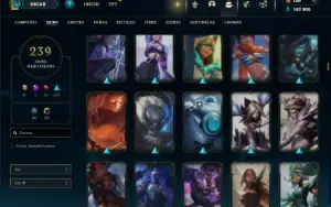 Ferro 4 com TODOS os champs e 239 Skins ( Mais de 50 Jogos )