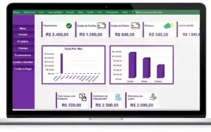 Planilha Controle Financeiro E Cadastro De Clientes E Vendas