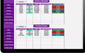 Planilha Controle Financeiro E Cadastro De Clientes E Vendas