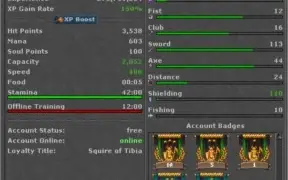 EK 256 113/108 + Warrior Retro + Vários chars skills 100+