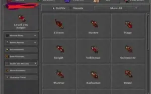 EK 256 113/108 + Warrior Retro + Vários chars skills 100+