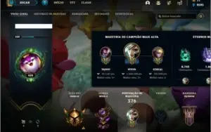 Conta ouro 4 com TODOS os champs, 189 skins e 1,6kk de riven
