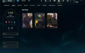 Prata 4 com 115 Champs e 100 Skins ( ADC / JG / TOP )