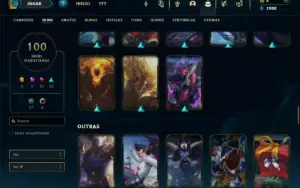 Prata 4 com 115 Champs e 100 Skins ( ADC / JG / TOP )