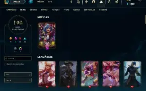 Prata 4 com 115 Champs e 100 Skins ( ADC / JG / TOP )
