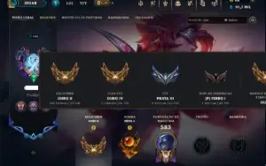 Ouro 2 com TODOS os Champs e 267 Skins +3 Prestigios