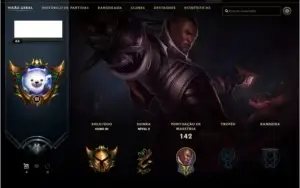conta lol gold 3 mmr bom com várias skins