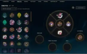 CONTA DESDE A S4 PLATINA IV, TODOS OS CAMPEÕES, 83 SKINS