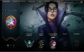 CONTA DESDE A S4 PLATINA IV, TODOS OS CAMPEÕES, 83 SKINS
