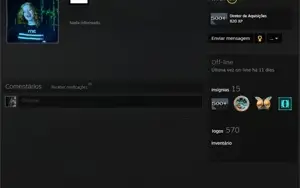 570 JOGOS, STEAM LEVEL 31, ACOMPANHA EMAIL PRIMÁRIO