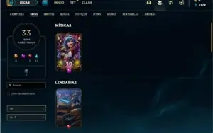 Conta Bronze 2 com 82 Champs e 33 Skins