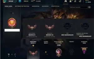 Conta Bronze 2 com 82 Champs e 33 Skins