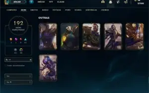 Conta prata 2 com TODOS os champs e 192 Skins + 106 Cromas