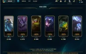Conta bronze 3 com 20 champs e 1 skin