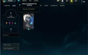 Conta bronze 3 com 20 champs e 1 skin
