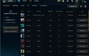 Conta bronze 3 com 20 champs e 1 skin
