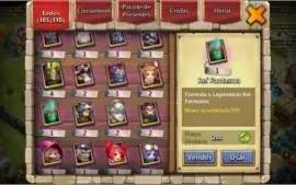 Embate do Castelo/Castle Clash: 118k 9 heróis evo 4kk honra