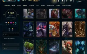 Conta De Lol/Full Acesso/ 109 Skins/ Level 312 /829 Rp /