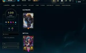 Conta De Lol/Full Acesso/ 109 Skins/ Level 312 /829 Rp /