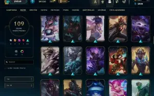 Conta De Lol/Full Acesso/ 109 Skins/ Level 312 /829 Rp /