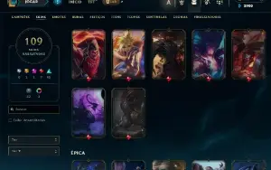 Conta De Lol/Full Acesso/ 109 Skins/ Level 312 /829 Rp /