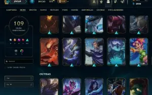 Conta De Lol/Full Acesso/ 109 Skins/ Level 312 /829 Rp /