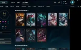 CONTA LEAGUE OF LEGENDS - DIAMANTE 5 (s8)