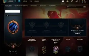 Conta unranked com 105 champs e 66 skins