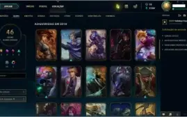 Conta League of Legends Ouro 1 46 Skins